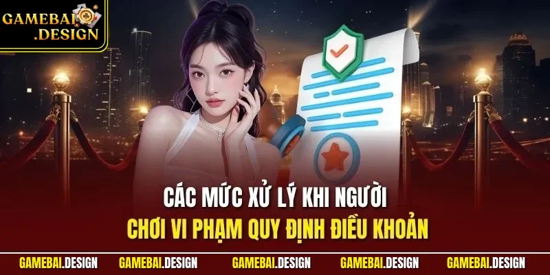 Điều khoản 3 Các mức xử lý khi người chơi vi phạm quy định điều khoản